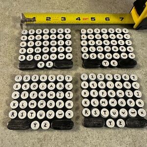 Alphabet and Number Stamps Set